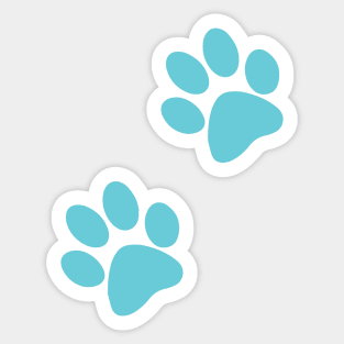 Blue Paws Sticker